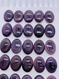 12x16 mm Wampum Quahog Shell Oval Cabs • Pack of 2 Pcs • AAA Quality • Natural Wampum Shell Cabochon • Flat Back