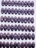 6X12 mm Wampum Quahog Shell Oval Cabs • Pack of 4 PCS • AAA Quality • Natural Wampum Shell Cabochon • Flat Back