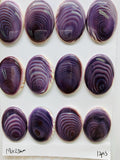 18X25 mm Wampum Quahog Shell Oval Cabs Pack of 1 Piece • AAA Quality • Natural Wampum Shell Cabochon • Flat Back