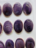 18X25 mm Wampum Quahog Shell Oval Cabs Pack of 1 Piece • AAA Quality • Natural Wampum Shell Cabochon • Flat Back