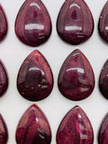 13X18 mm Purple Spiny Oyster Shell Pear Cabs • Pack of 1 Piece • AAA Quality • Natural Spiny Oyster Teardrop Cabochon