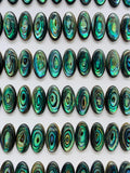 Abalone Shell Oval Cabs- 8x16 mm Size- Pack of 5 Pcs- AAAA Quality- Natural Abalone Cabochons