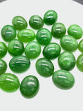 Jade Oval Cabs - 9X11 mm Size - Pack of 4 Pcs - AAA Quality - Natural Russian Jade Cabochons