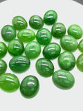 Jade Oval Cabs - 9X11 mm Size - Pack of 4 Pcs - AAA Quality - Natural Russian Jade Cabochons