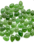 Jade Pear Cabs - 7x10 mm Size - Pack of 4 Pcs - AAA Quality - Natural Russian Jade Cabochons - Origin Russia