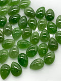 Jade Pear Cabs - 7x10 mm Size - Pack of 4 Pcs - AAA Quality - Natural Russian Jade Cabochons - Origin Russia