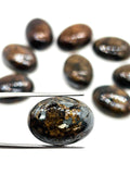 Bronzite Smooth Oval Cabs ,Natural gemstone cabochon .Size 13x18 MM, gemstone cabs, pack of 2 pc
