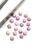 Phosphosiderite 3mm Round Cabochon • Pack of 8 Pcs . AAA Quality • Natural Phosphosiderite Cabs • Phosphosiderite