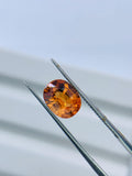 2 Carat Natural Spessartite Garnet Faceted Oval Cut - Code #A4- 8.2x6.4 mm - AAA Quality - Spessartite Garnet Loose Stone