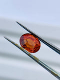 2.3 Carat Natural Spessartite Garnet Faceted Oval Cut - Code #A5- 7.6x6.5 mm - AAA Quality - Spessartite Garnet Loose Stone