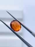 2.10 Carat Spessartite Garnet Faceted Oval Cut - Code #A7- 7.4x6.2 mm - AAA Quality - Natural Spessartite Garnet Loose Stone