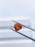 1.50 Carat Spessartite Garnet Faceted Heart Cut - Code #A9- 6.5x6.2 mm - AAA Quality - Natural Spessartite Garnet Loose Stone