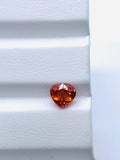1.50 Carat Spessartite Garnet Faceted Heart Cut - Code #A9- 6.5x6.2 mm - AAA Quality - Natural Spessartite Garnet Loose Stone