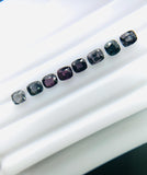 Spinel Faceted Cushion • Code# B3 - Pack of 8 Pcs - 4.7- 5.5x5-5.5 mm - Natural Multi Spinel Cushion Cut - AAA Quality