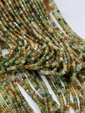 Petro Tourmaline 2 mm Cube Faceted Beads- AAA - Natural Petro Tourmaline Box Beads