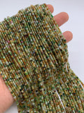Petro Tourmaline 2 mm Cube Faceted Beads- AAA - Natural Petro Tourmaline Box Beads