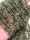 Petro Tourmaline 2 mm Cube Faceted Beads- AAA - Natural Petro Tourmaline Box Beads