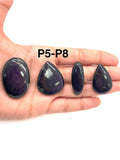 purple Purpurite Cabs ,Code P5-P8 .Natural gemstone , Gemstone cabochon. Purpurite