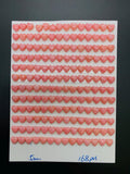 Queen Conch Shell Heart Cabs • 5 mm Size • Pack of 5 Pcs • AAAA Quality • Flat Back • Queen conch Shell Cabochons