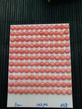 Queen Conch Shell Round Cabs • 6mm Size • Pack of 4 Pcs • AAAA Quality • Flat Back • Queen Conch Cabochons