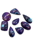 Purple Turquoise Cabochon Mix Shape. Pack of 8 Pcs. Code# 4 AAA Quality - Natural Turquoise Cabs -
