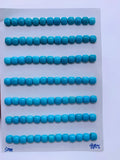 Turquoise Cushion Cabs - 5 mm size - Pack of 2 Pcs - AAA Quality - 100% Natural Turquoise- Turquoise Cabochon - Flat Back Cabs