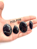 Purpurite Cabs ,Code P25-P28 .Natural gemstone , Gemstone cabochon. Purpurite