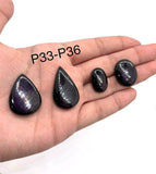 Purpurite Cabs ,Code P33-P36 .Natural gemstone , Gemstone cabochon. Purpurite