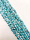 Larimar coins 10 mm AAA Quality Length 40 cm Larimar Good Quality beads - Larimar coin shape Beads. origin Dominican Republic