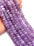 Lavender Amethyst 12mm Roundel Beads • Natural Lavender Amethyst Rondelle Beads• Length 40 Cm • Origin Brazil