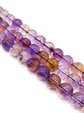 Ametrine 14MM Round, Ametrine Round Beads, 15.5 Inch Strand,AAA quality . Natural Ametrine in mix color shade