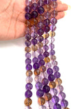 Ametrine round beads 12mm AAA Quality , Ametrine Round Beads, 40cm strand- Gemstone Round Beads- Ametrine