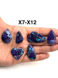 Purple Turquoise Cabochon Code# X7-X12- AAA Quality - Natural Turquoise Cabs -