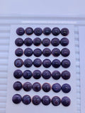 10 / 12 mm Wampum Quahog Shell round Cabs • AAA Quality • Natural Wampum Shell Cabochon • Flat Back