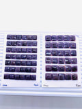 10/12 mm Wampum Quahog Shell Square Cabs • AAA Quality • Natural Wampum Shell Cabochon • Flat Back