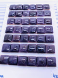 10/12 mm Wampum Quahog Shell Square Cabs • AAA Quality • Natural Wampum Shell Cabochon • Flat Back
