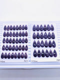8x16 / 10x20 mm Wampum Quahog Shell Pear Cabs • AAA Quality • Natural Wampum Shell Cabochon • Flat Back