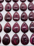13X18 mm Purple Spiny Oyster Shell Pear Cabs • Pack of 1 Piece • AAA Quality • Natural Spiny Oyster Teardrop Cabochon