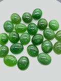 Jade Oval Cabs - 9X11 mm Size - Pack of 4 Pcs - AAA Quality - Natural Russian Jade Cabochons