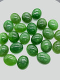 Jade Oval Cabs - 9X11 mm Size - Pack of 4 Pcs - AAA Quality - Natural Russian Jade Cabochons