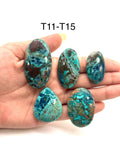 Shattuckite Cabochon • Code T11- T15 • AAA Quality • Natural Shattuckite Cabs • Shattuckite Pendant