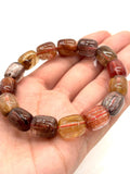 Multi Rutile Bracelet •11x13mm Size • Code #D1• AAA Quality •Weight 43.7 gm. Natural Rutilated Quartz Bracelet