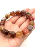 Multi Rutile Bracelet •11x13mm Size • Code #D1• AAA Quality •Weight 43.7 gm. Natural Rutilated Quartz Bracelet