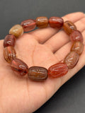 Multi Rutile Bracelet .11x15 mm Size • Code #D3• AAA Quality •Weight 41.1 gm. Natural Rutilated Quartz Bracelet