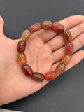 Multi Rutile Bracelet .11x15 mm Size • Code #D3• AAA Quality •Weight 41.1 gm. Natural Rutilated Quartz Bracelet