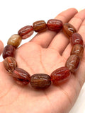 Multi Rutile Bracelet .11x15 mm Size • Code #D3• AAA Quality •Weight 41.1 gm. Natural Rutilated Quartz Bracelet
