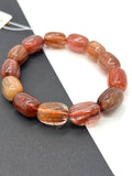 Multi Rutile Bracelet .11x15 mm Size • Code #D3• AAA Quality •Weight 41.1 gm. Natural Rutilated Quartz Bracelet