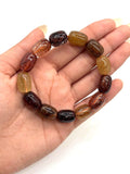 Multi Rutile Bracelet •11x15 mm Size • Code #D4• AAA Quality •Weight 42 gm. Natural Rutilated Quartz Bracelet