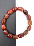 Red Rutile Bracelet •10x13 mm Size • Code #D5• AAA Quality •Weight 35 gm. Natural Rutilated Quartz Bracelet