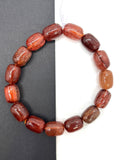 Red Rutile Bracelet •10x13 mm Size • Code #D5• AAA Quality •Weight 35 gm. Natural Rutilated Quartz Bracelet